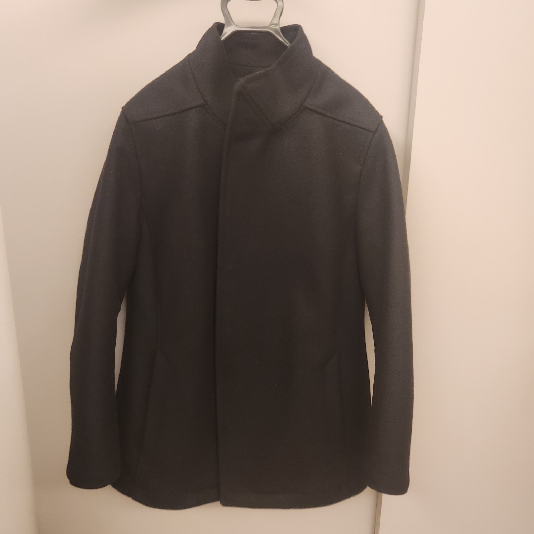 EMPORIO ARMANI - 【ARMANI アルマーニ】メンズ ロングコート 黒 EMPORIO ARMANI - 【ARMANI アルマーニ】メンズ ロングコート 黒