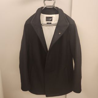EMPORIO ARMANI - 【ARMANI アルマーニ】メンズ ロングコート 黒 EMPORIO ARMANI - 【ARMANI アルマーニ】メンズ ロングコート 黒