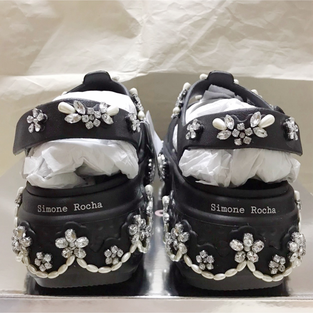 Simone Rocha - SIMONE ROCHA Crocs Stomp Fisherman 厚底 黒の Simone Rocha - SIMONE ROCHA Crocs Stomp Fisherman 厚底 黒の
