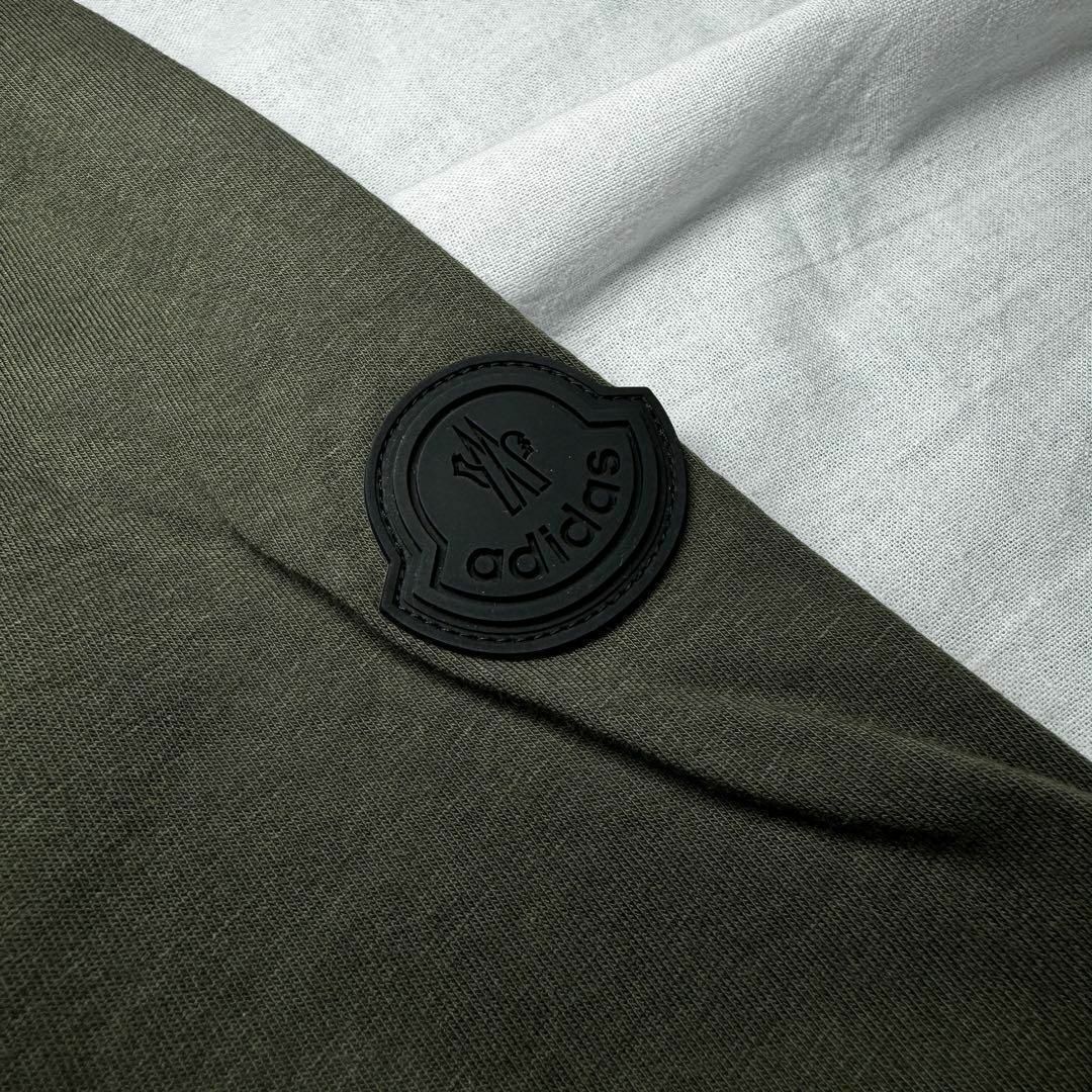 MONCLER - 【定価5.1万】Moncler Adidas コラボ Tシャツ カーキ MONCLER - 【定価5.1万】Moncler Adidas コラボ Tシャツ カーキ