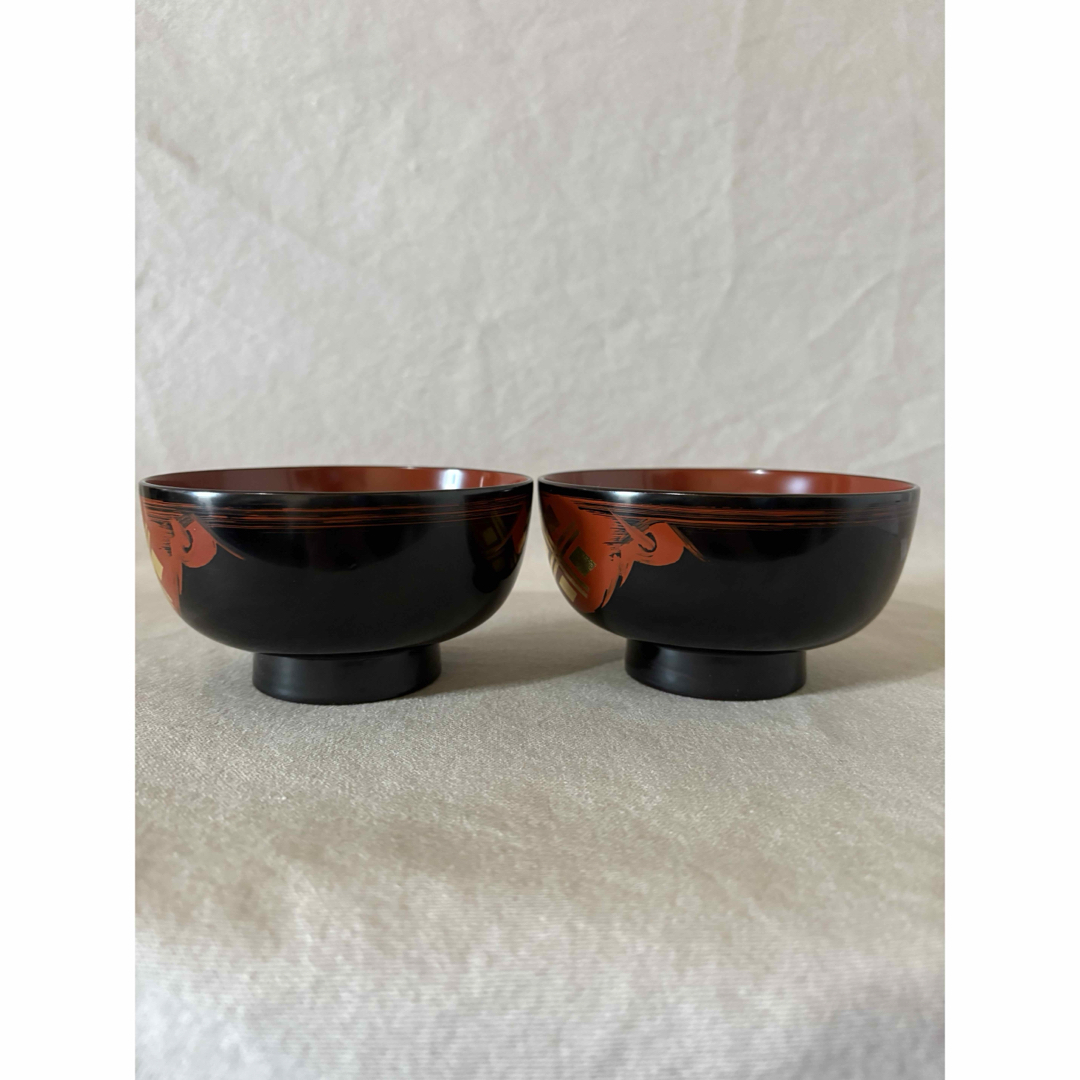 未使用・美品】秀衡塗 汁椀〈上・黒・2客〉丸三漆器☆天然木 未使用・美品】秀衡塗 汁椀〈上・黒・2客〉丸三漆器☆天然木