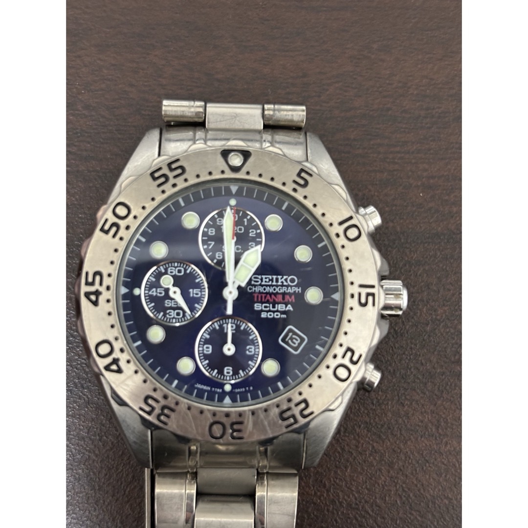 SEIKO - 稼働 SEIKO scuba 200m クロノグラフ 7t92-0bd0の通販 SEIKO - 稼働 SEIKO scuba 200m クロノグラフ 7t92-0bd0の通販