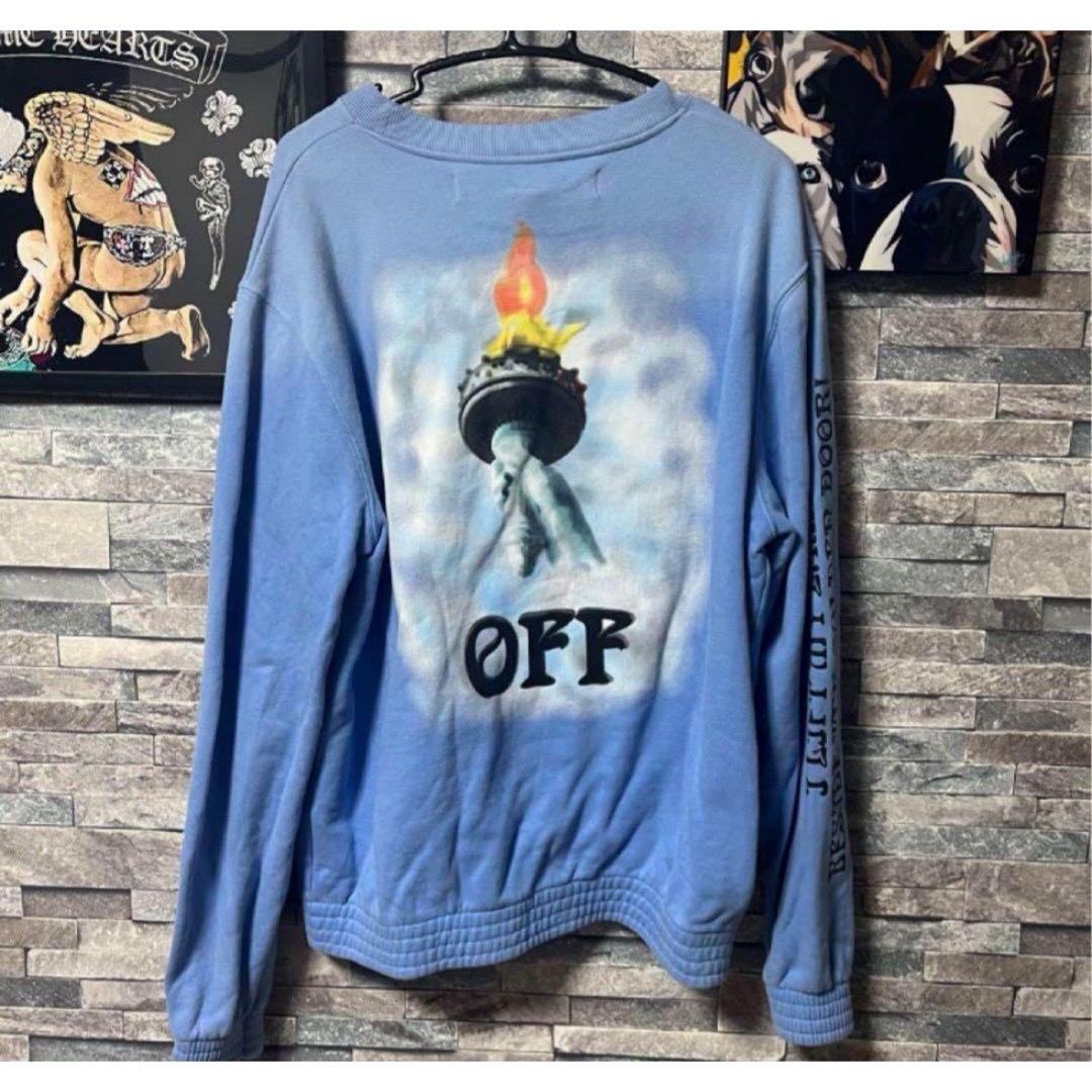 Off-White - Off-White オフホワイト 自由の女神 スウェット XL Off-White - Off-White オフホワイト 自由の女神 スウェット XL