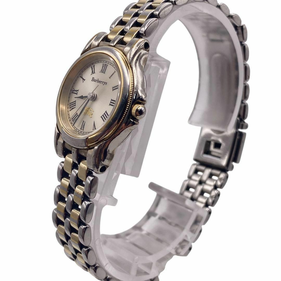 BURBERRY - BURBERRY ローマン シルバー×ゴールド 腕時計 1055の BURBERRY - BURBERRY ローマン シルバー×ゴールド 腕時計 1055の