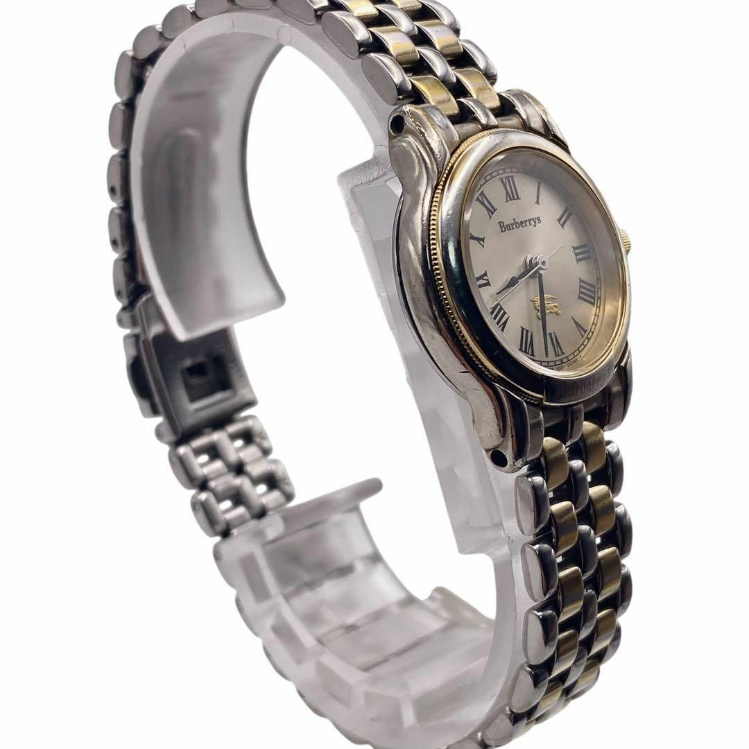 BURBERRY - BURBERRY ローマン シルバー×ゴールド 腕時計 1055の BURBERRY - BURBERRY ローマン シルバー×ゴールド 腕時計 1055の