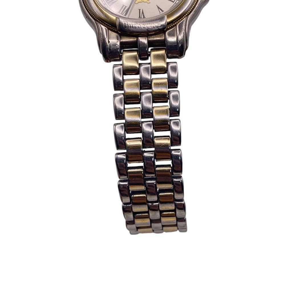 BURBERRY - BURBERRY ローマン シルバー×ゴールド 腕時計 1055の BURBERRY - BURBERRY ローマン シルバー×ゴールド 腕時計 1055の