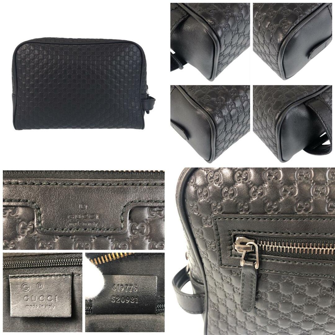 GUCCI - 美品 GUCCI グッチ マイクログッチシマ ブラック 黒 GUCCI - 美品 GUCCI グッチ マイクログッチシマ ブラック 黒