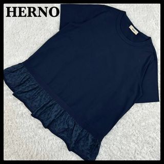HERNO - ヘルノ HERNO Tシャツ レディース シルクスカーフ付き HERNO - ヘルノ HERNO Tシャツ レディース シルクスカーフ付き