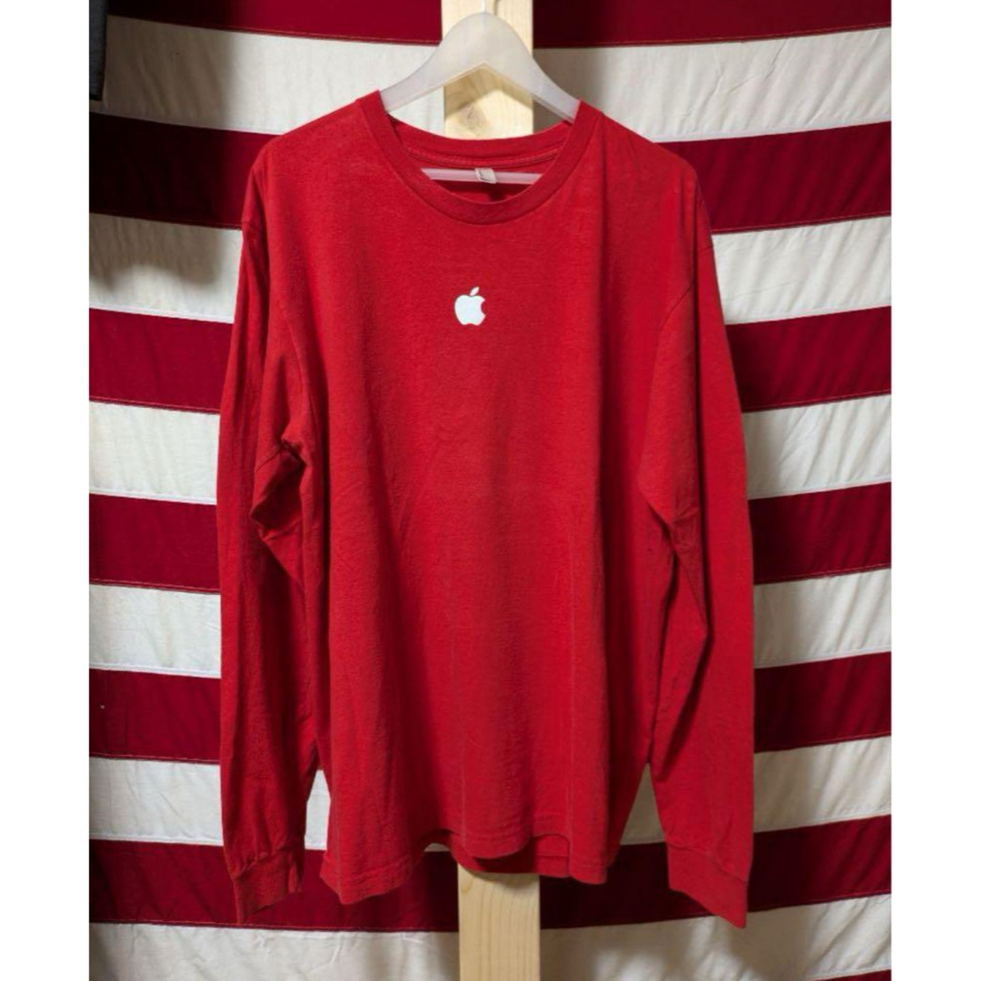 Apple - 【激レア】Apple ロゴ ロンt 90s vintage 古着 XLの通販 Apple - 【激レア】Apple ロゴ ロンt 90s vintage 古着 XLの通販