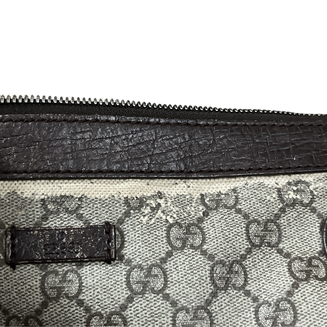 GUCCI - グッチ ショルダーバッグ GGスプリーム ロゴ型押し PVC GUCCI - グッチ ショルダーバッグ GGスプリーム ロゴ型押し PVC
