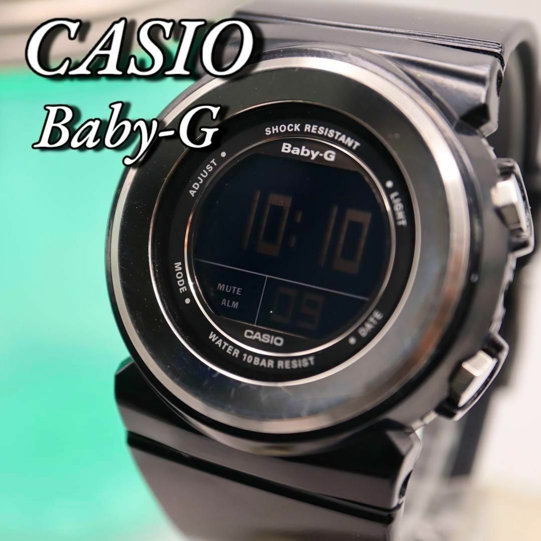 CASIO - 良品 CASIO Baby-G ブラック ラウンド レディース腕時計 CASIO - 良品 CASIO Baby-G ブラック ラウンド レディース腕時計