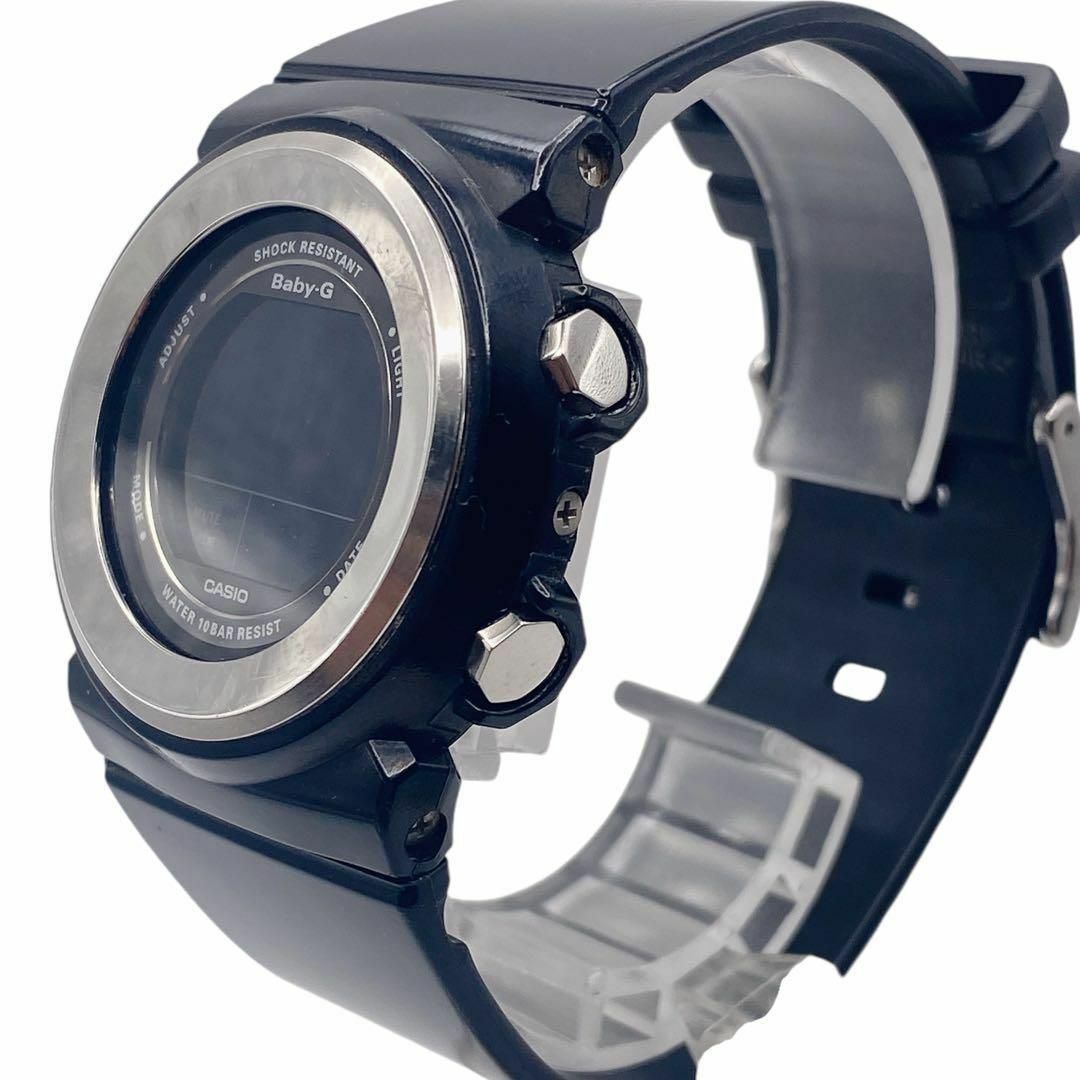 CASIO - 良品 CASIO Baby-G ブラック ラウンド レディース腕時計 CASIO - 良品 CASIO Baby-G ブラック ラウンド レディース腕時計