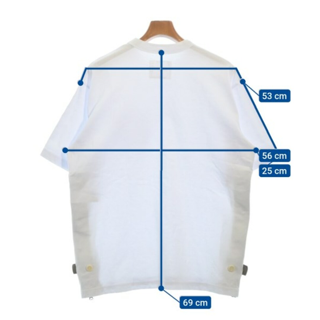 sacai - sacai サカイ Tシャツ・カットソー 3(L位) 白 【古着 sacai - sacai サカイ Tシャツ・カットソー 3(L位) 白 【古着