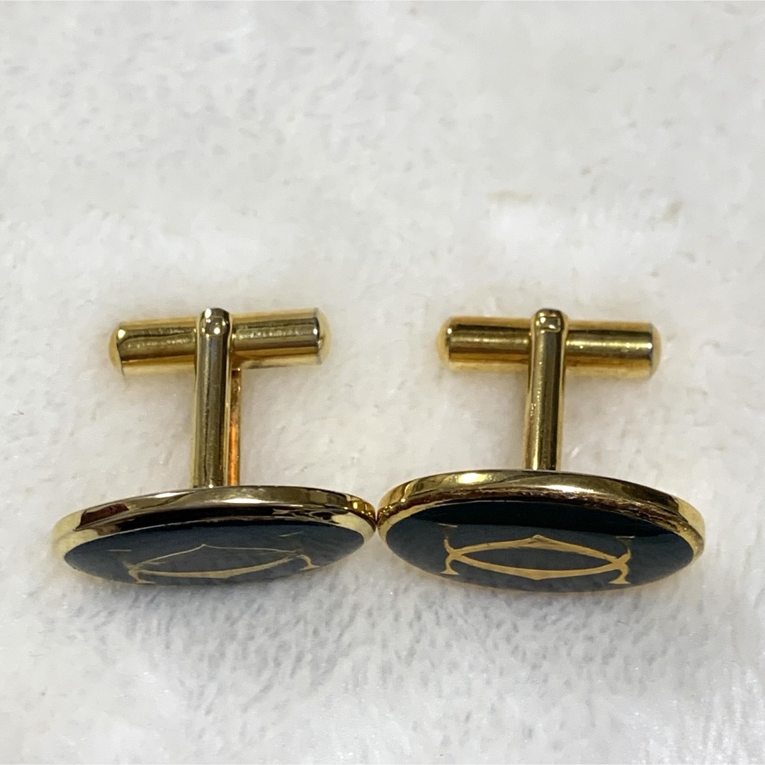 Cartier - 希少 Vintage Cartier カルティエ 2C ロゴ カフス Cartier - 希少 Vintage Cartier カルティエ 2C ロゴ カフス