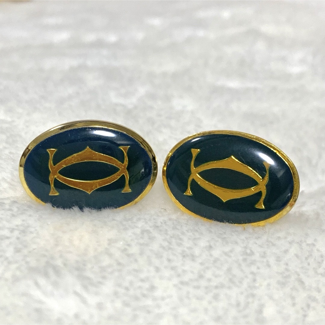 Cartier - 希少 Vintage Cartier カルティエ 2C ロゴ カフス Cartier - 希少 Vintage Cartier カルティエ 2C ロゴ カフス