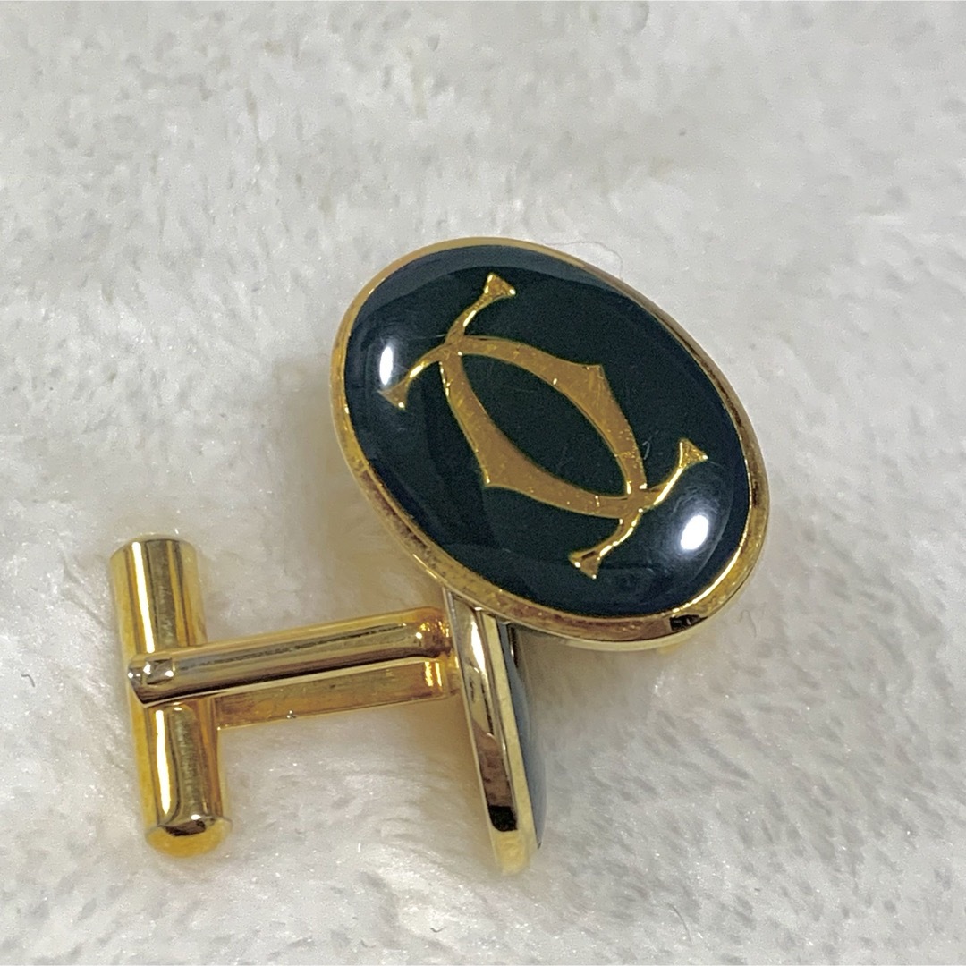 Cartier - 希少 Vintage Cartier カルティエ 2C ロゴ カフス Cartier - 希少 Vintage Cartier カルティエ 2C ロゴ カフス