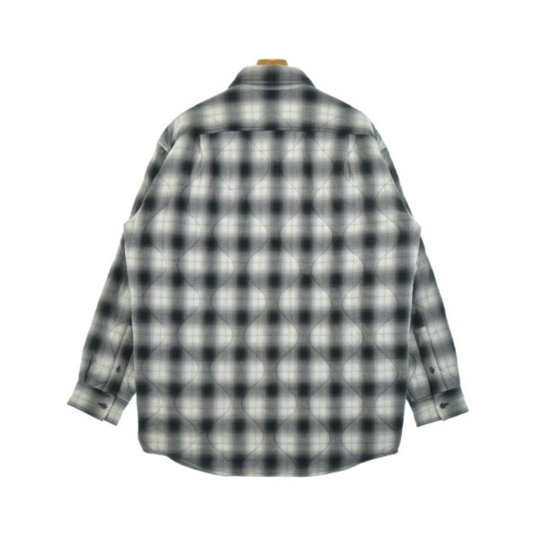 Acne Studios - Acne Studios カジュアルシャツ 46(L位) 白x黒 Acne Studios - Acne Studios カジュアルシャツ 46(L位) 白x黒