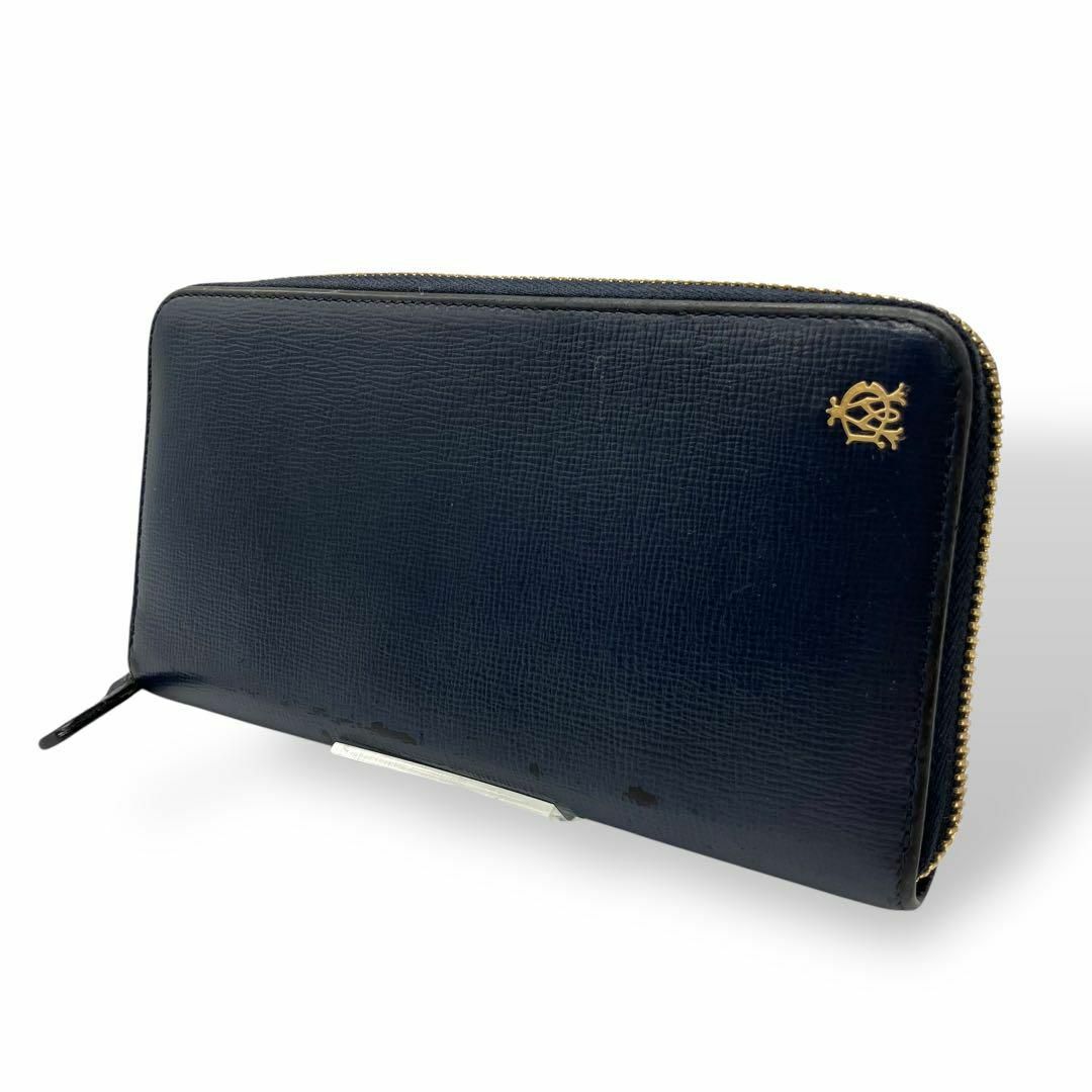 Dunhill - 良品 1900 dunhill 長財布 ラウンドファスナー レザー Dunhill - 良品 1900 dunhill 長財布 ラウンドファスナー レザー