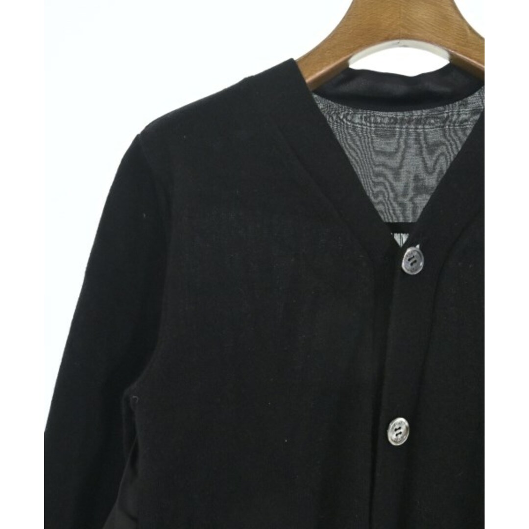 sacai - sacai サカイ カーディガン 2(M位) 黒 【古着】【中古 sacai - sacai サカイ カーディガン 2(M位) 黒 【古着】【中古