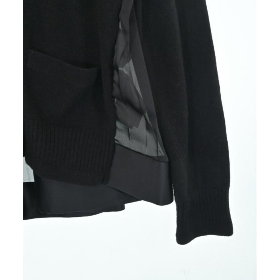 sacai - sacai サカイ カーディガン 2(M位) 黒 【古着】【中古 sacai - sacai サカイ カーディガン 2(M位) 黒 【古着】【中古