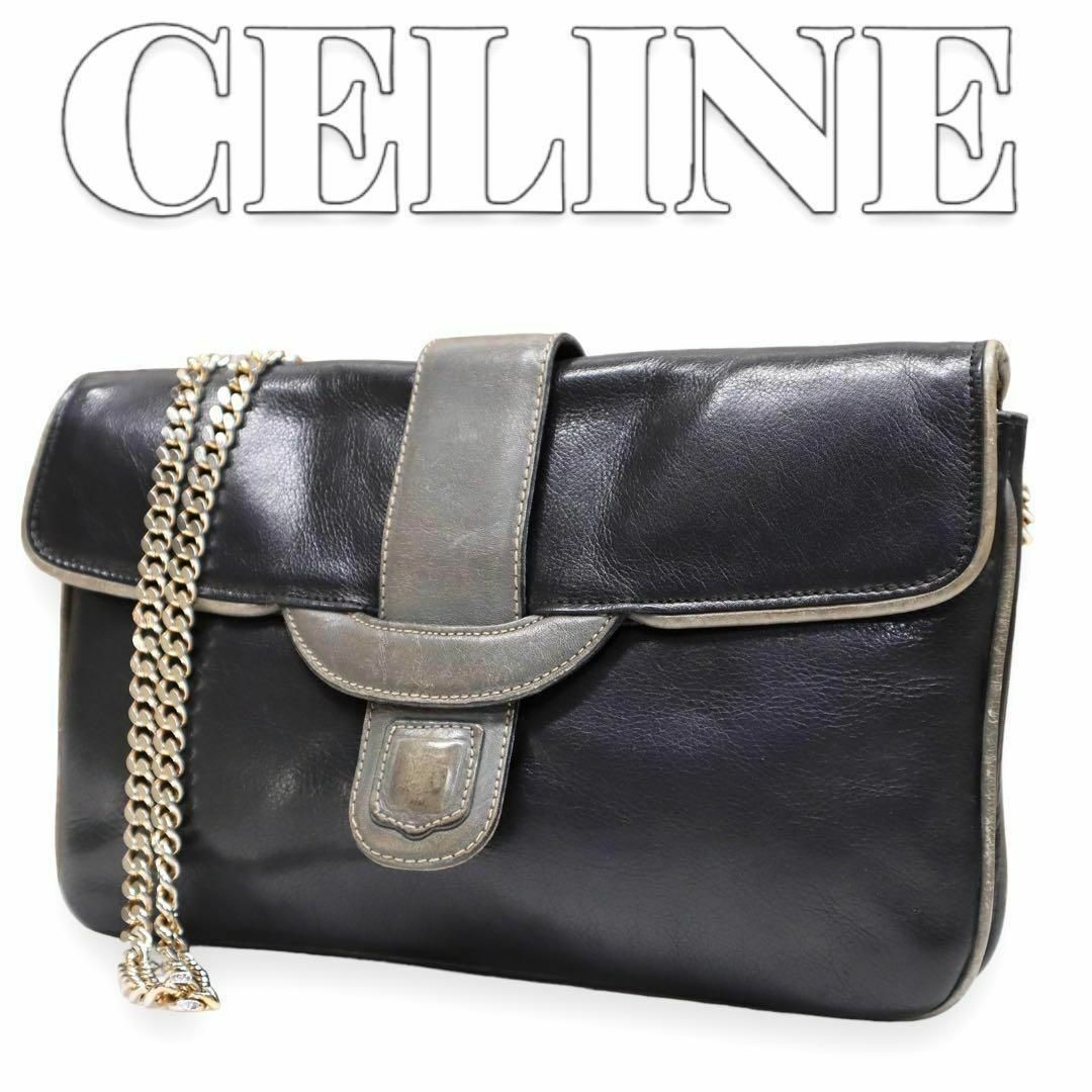 CELINE - CELINE フラップ チェーンショルダー レディース CELINE - CELINE フラップ チェーンショルダー レディース