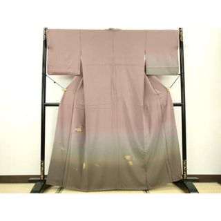 平和屋着物■訪問着　刺繍　破れ色紙花文　暈し染　金彩　正絹　逸品　DAAP4923fe(着物)