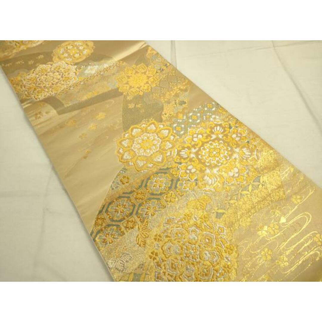 平和屋着物◎六通柄袋帯 正倉院花文 金銀糸 正絹 逸品 平和屋着物◎六通柄袋帯 正倉院花文 金銀糸 正絹 逸品