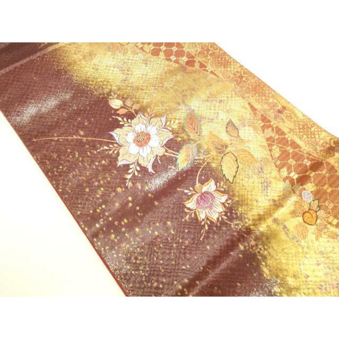平和屋着物◎六通柄袋帯 唐織 花唐草文 金糸 引箔 正絹 逸品 平和屋着物◎六通柄袋帯 唐織 花唐草文 金糸 引箔 正絹 逸品