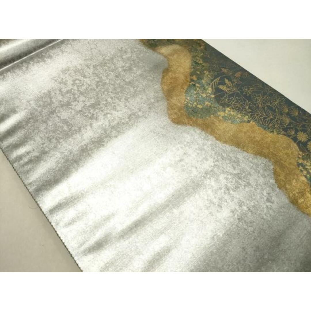 平和屋着物◎六通柄袋帯 道長草花文 引箔 正絹 逸品 DAAO0603xg 平和屋着物◎六通柄袋帯 道長草花文 引箔 正絹 逸品 DAAO0603xg