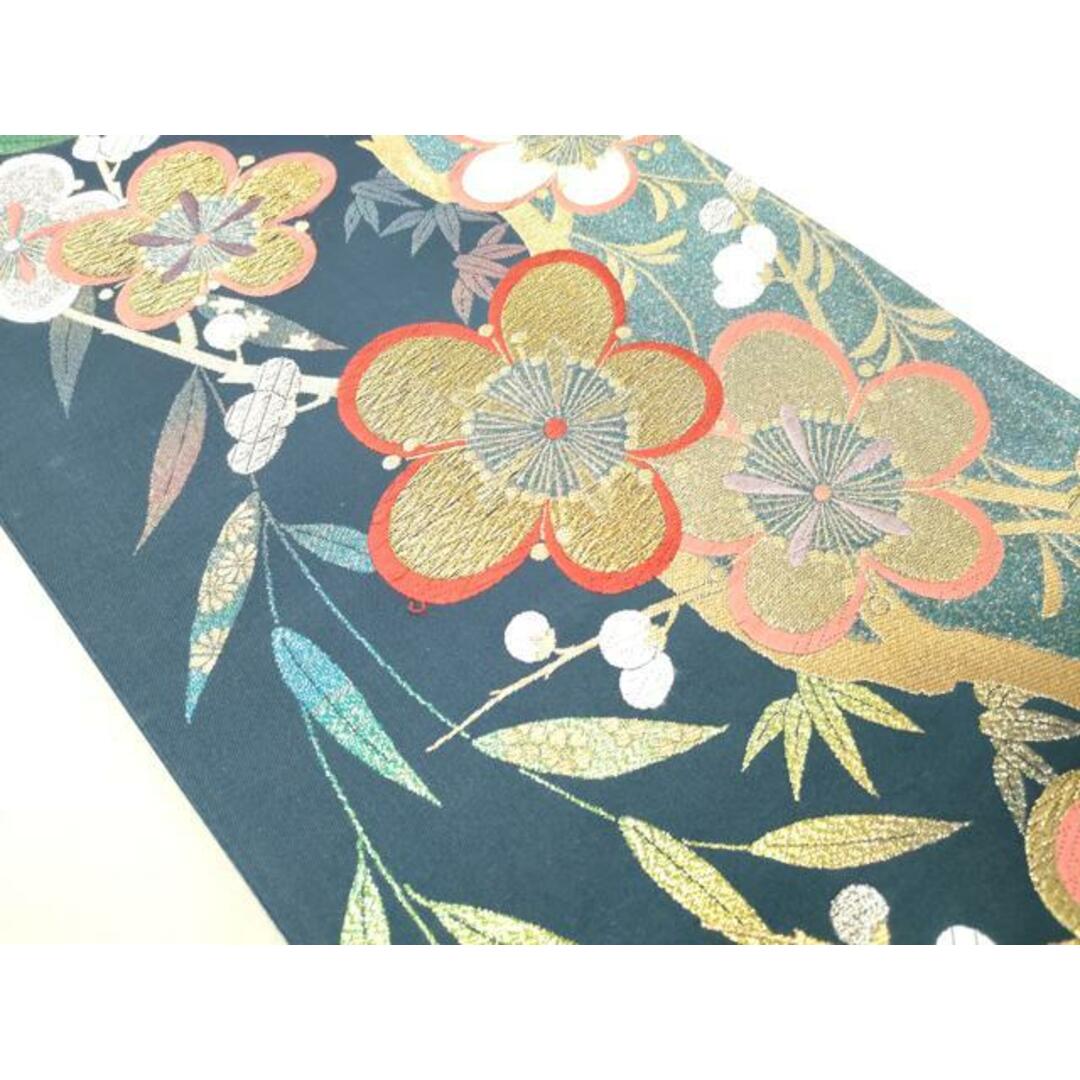 平和屋着物◎六通柄袋帯 唐織 枝花文 金銀糸 正絹 逸品 平和屋着物◎六通柄袋帯 唐織 枝花文 金銀糸 正絹 逸品