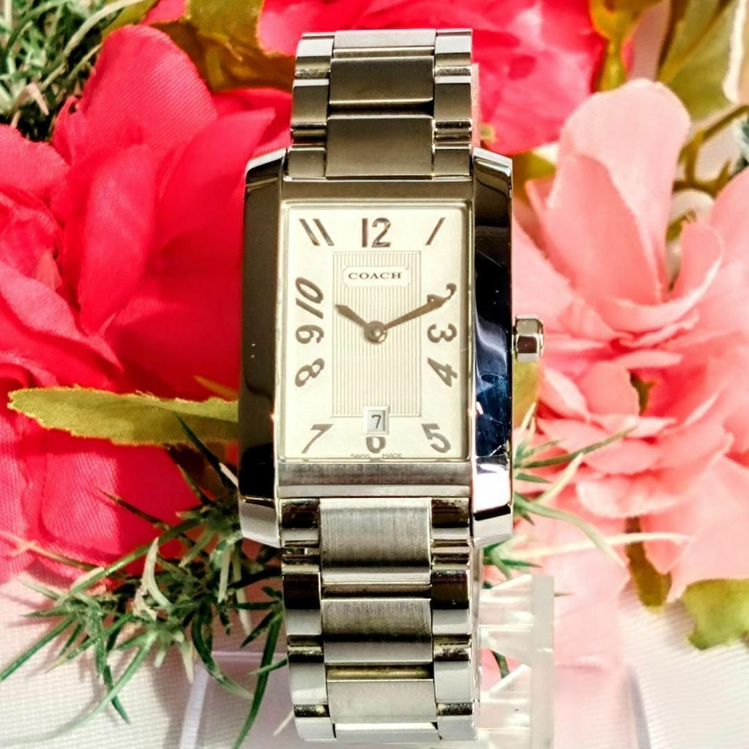 COACH - 良品 COACHコーチ レディース腕時計ホワイト0243 COACH - 良品 COACHコーチ レディース腕時計ホワイト0243
