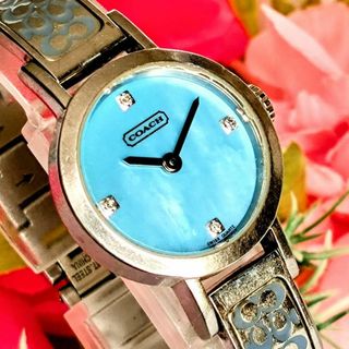COACH - 希少 COACHコーチ レディース腕時計シェルブルー COACH - 希少 COACHコーチ レディース腕時計シェルブルー