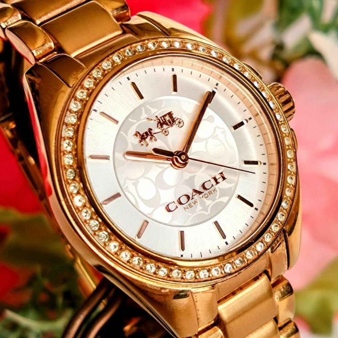 COACH - 良品 COACHコーチ レディース腕時計クリスタル COACH - 良品 COACHコーチ レディース腕時計クリスタル