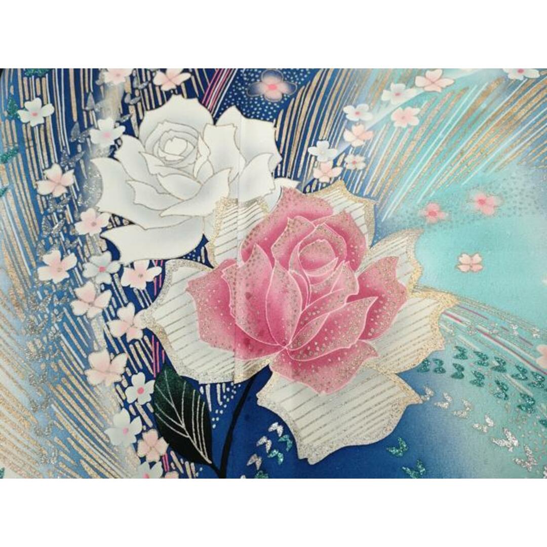 平和屋着物□豪華振袖 舞蝶花文 暈し染め 金銀彩 正絹 逸品 平和屋着物□豪華振袖 舞蝶花文 暈し染め 金銀彩 正絹 逸品