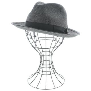 Borsalino - Borsalino ボルサリーノ ハット 57 黒 【古着 Borsalino - Borsalino ボルサリーノ ハット 57 黒 【古着