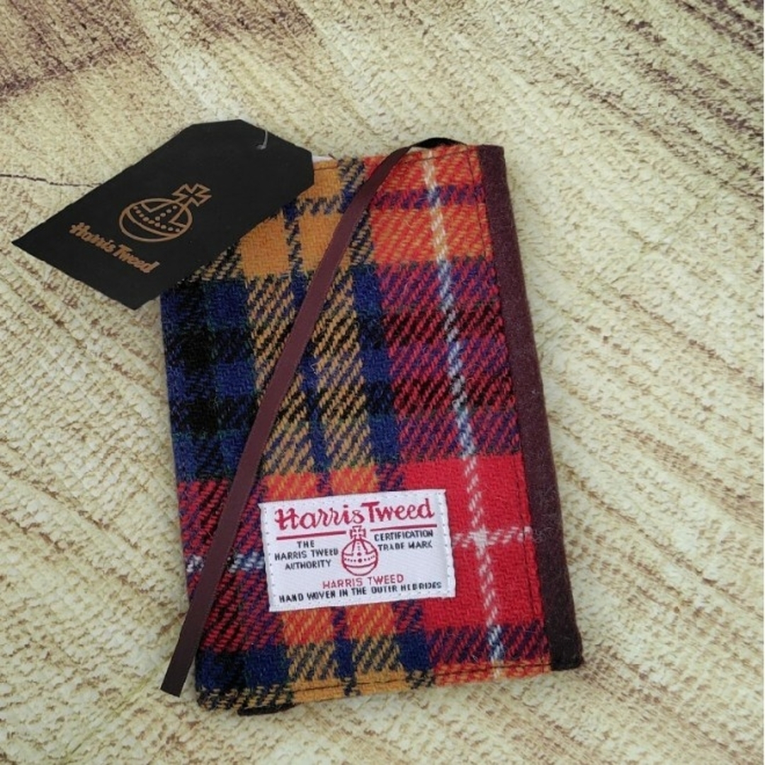Harris Tweed(ハリスツイード)の⭐️限定出品⭐️ハリスツイード ブックカバー ハンドメイドの文具/ステーショナリー(ブックカバー)の商品写真