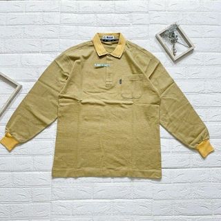 Lakeland 長袖ポロシャツ イエロー系 クリーニング済み 春・秋 Lサイズ