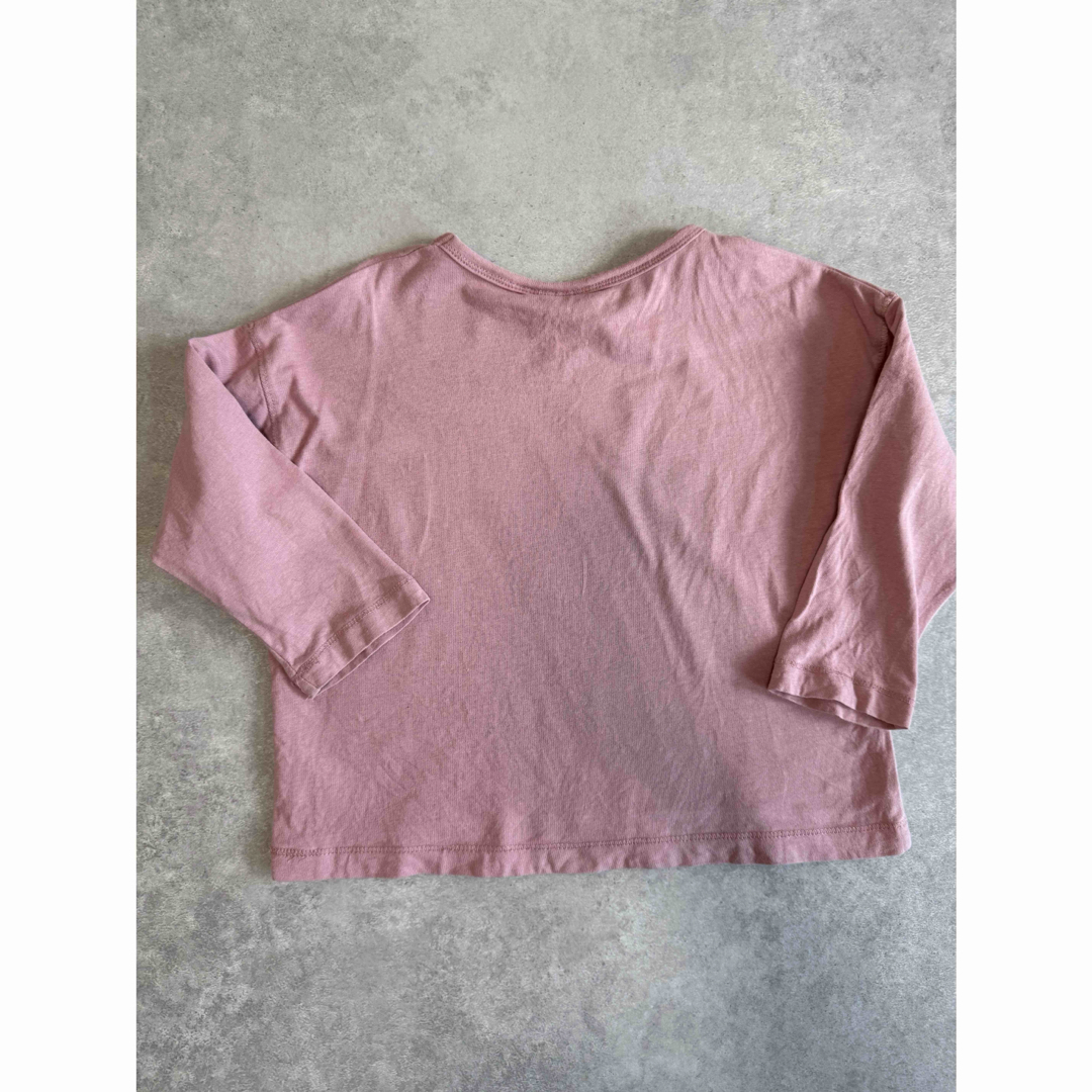 ZARA - ZARA ピンク 無地 & グリーン ラグラン 長袖Tシャツ 98cm ZARA - ZARA ピンク 無地 & グリーン ラグラン 長袖Tシャツ 98cm