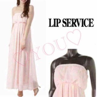 リップサービス(LIP SERVICE)の１度着用のみ♡定価8925円♡リップサービス♡フラワーベアロングワンピース(ロングワンピース/マキシワンピース)