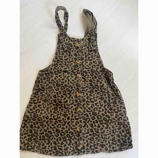 ザラキッズ(ZARA KIDS)のZARA ワンピース　レオパード　ジャンバースカート(ワンピース)