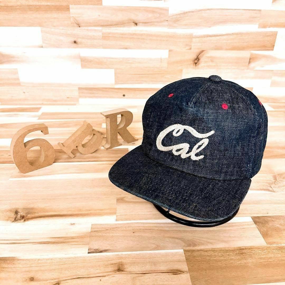 CA4LA - 【カシラ】CA4LA 刺繍ロゴ リネン デニム キャップ CA4LA - 【カシラ】CA4LA 刺繍ロゴ リネン デニム キャップ