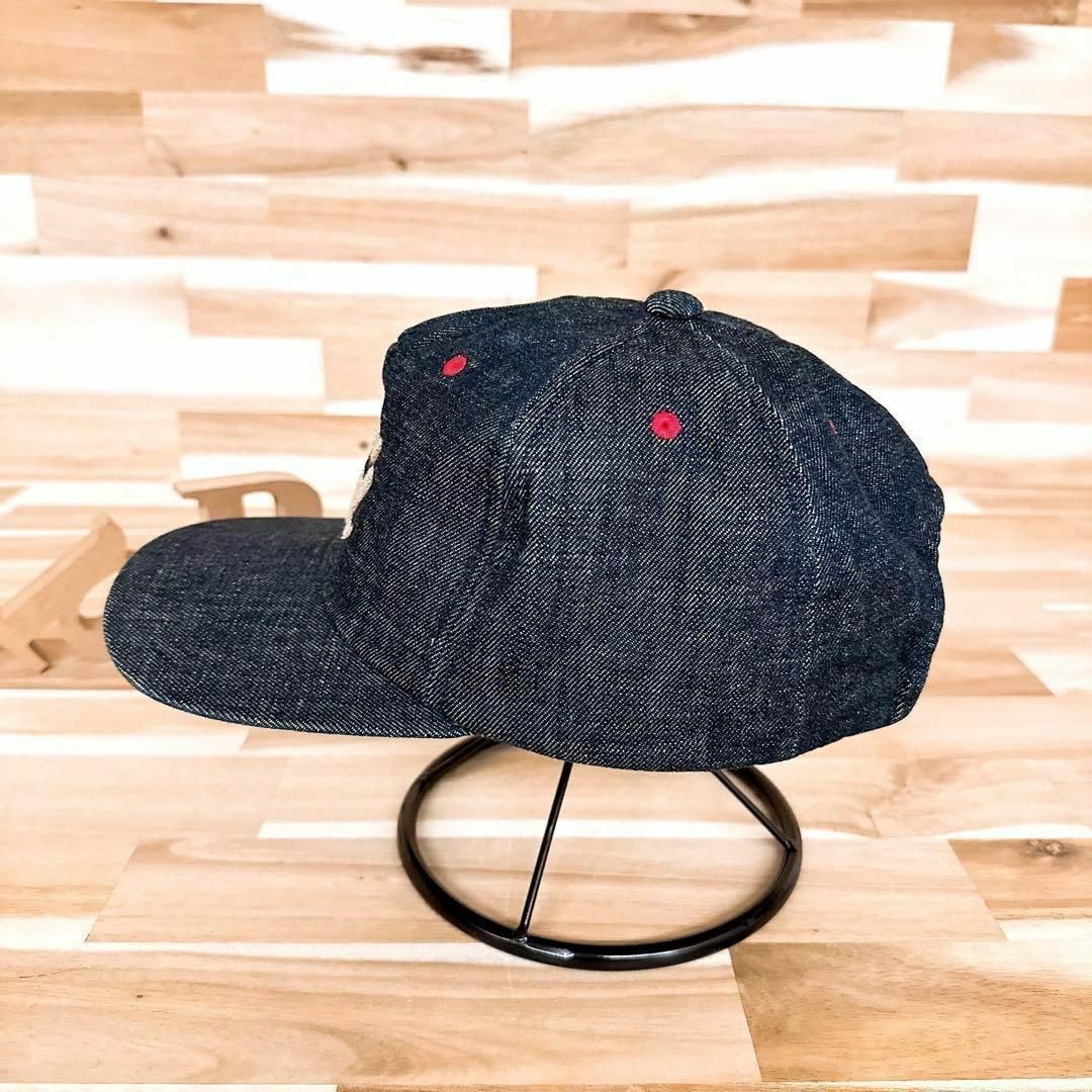 CA4LA - 【カシラ】CA4LA 刺繍ロゴ リネン デニム キャップ CA4LA - 【カシラ】CA4LA 刺繍ロゴ リネン デニム キャップ