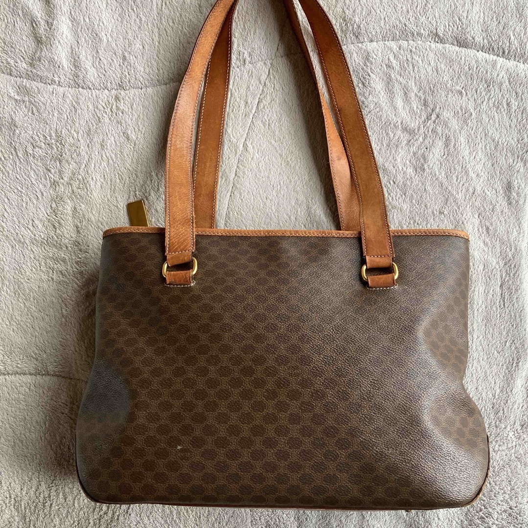 CELINE - 希少 ヴィンテージ セリーヌ マカダム柄 レザートート CELINE - 希少 ヴィンテージ セリーヌ マカダム柄 レザートート