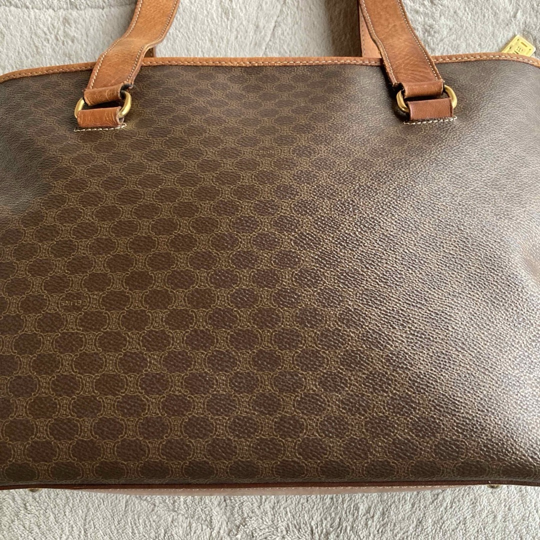 CELINE - 希少 ヴィンテージ セリーヌ マカダム柄 レザートート CELINE - 希少 ヴィンテージ セリーヌ マカダム柄 レザートート