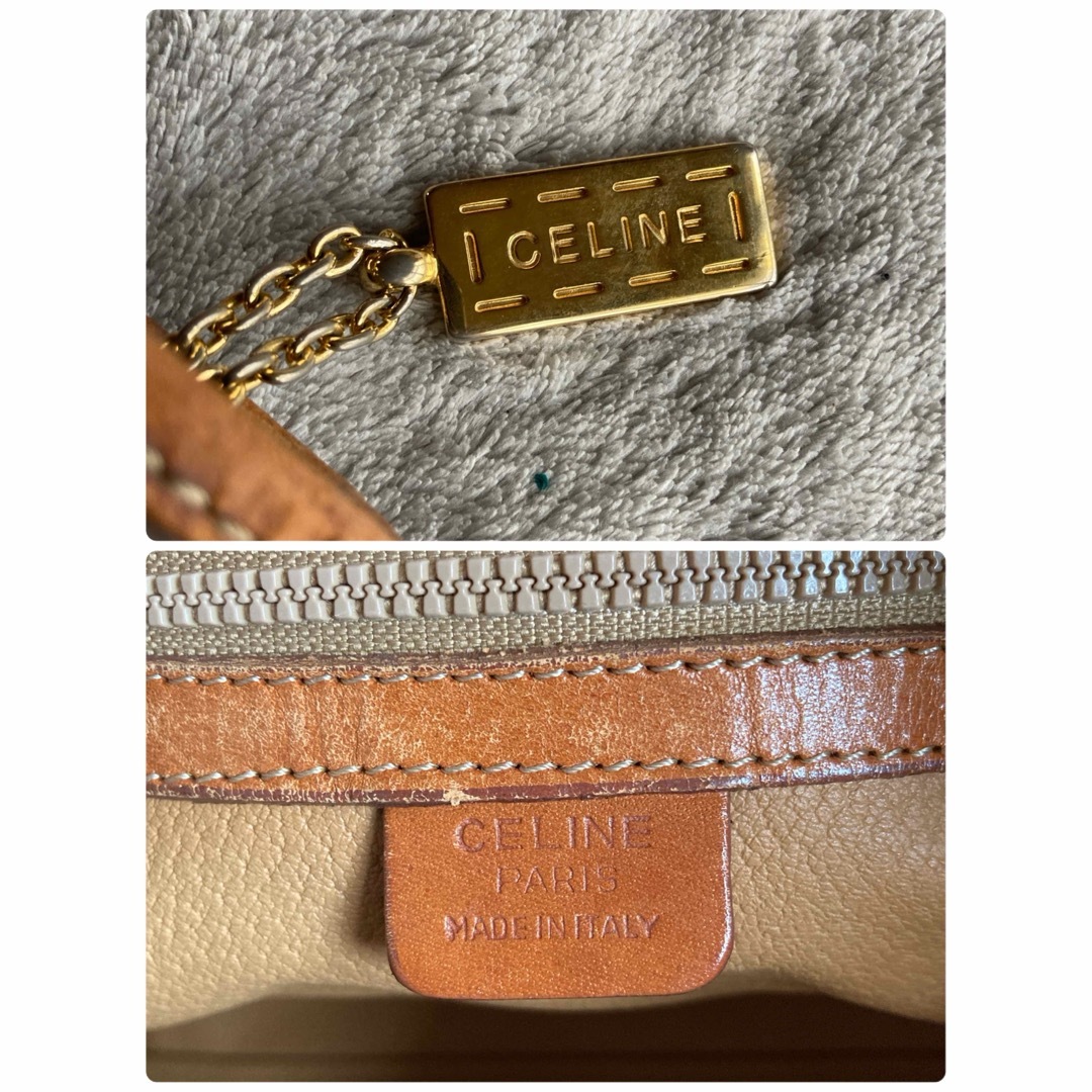 CELINE - 希少 ヴィンテージ セリーヌ マカダム柄 レザートート CELINE - 希少 ヴィンテージ セリーヌ マカダム柄 レザートート