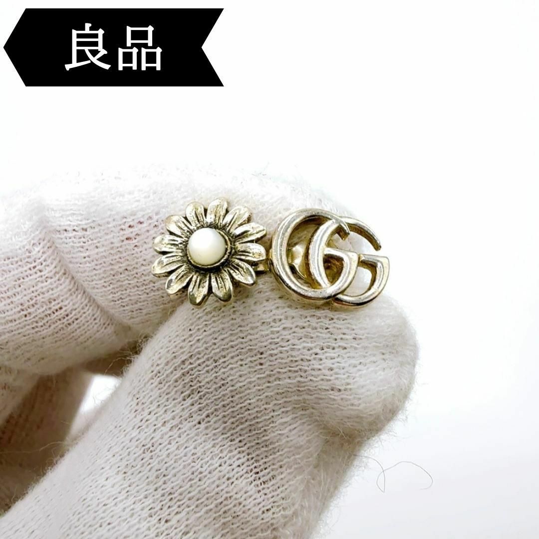 GUCCI - ◇グッチ◇925/GGフラワー/ピアス/ブランド/シルバーの GUCCI - ◇グッチ◇925/GGフラワー/ピアス/ブランド/シルバーの