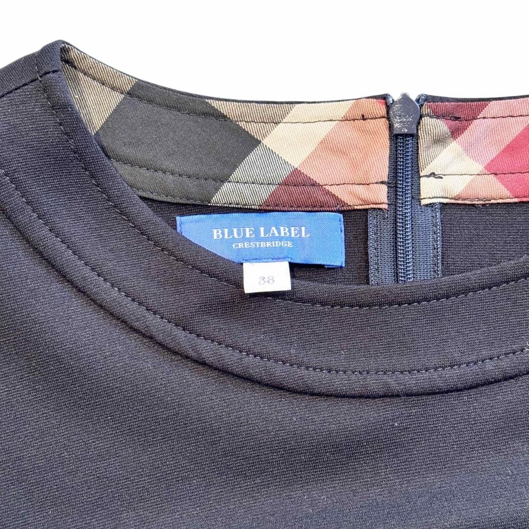 BLUE LABEL CRESTBRIDGE - ブルーレーベル ワンピース 長袖 BLUE LABEL CRESTBRIDGE - ブルーレーベル ワンピース 長袖