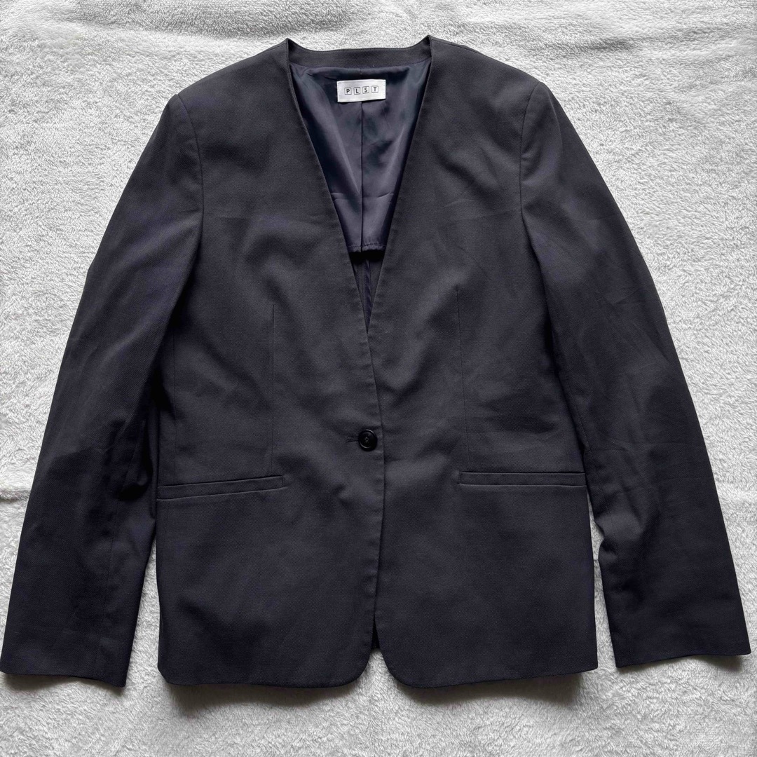 PLST - ✨極美品✨PLST プラステ スーツ ノーカラー パンツ PLST - ✨極美品✨PLST プラステ スーツ ノーカラー パンツ
