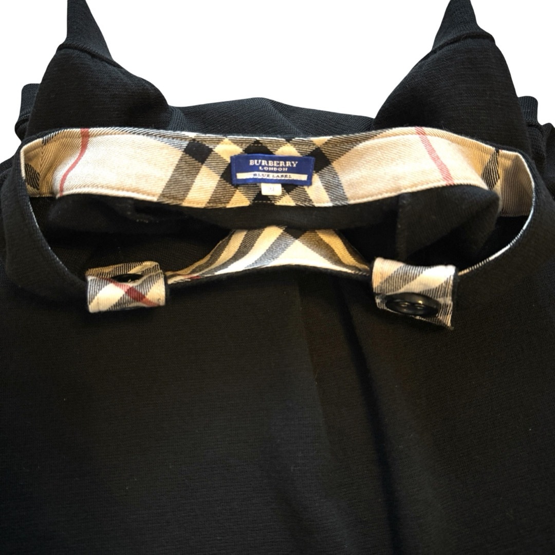BURBERRY BLUE LABEL - Burberry BLUELABEL 半袖 ウール BURBERRY BLUE LABEL - Burberry BLUELABEL 半袖 ウール
