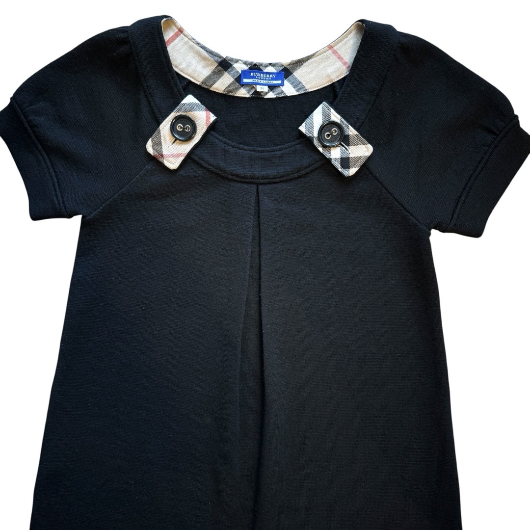 BURBERRY BLUE LABEL - Burberry BLUELABEL 半袖 ウール BURBERRY BLUE LABEL - Burberry BLUELABEL 半袖 ウール